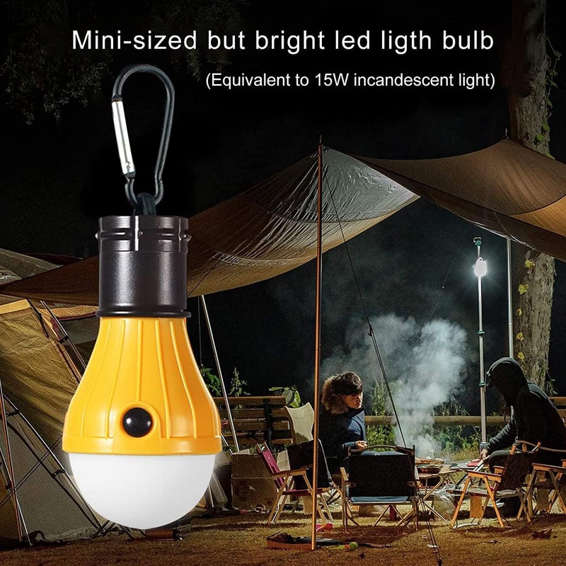 Jarxin LED Camping Tent Lantern, Portable Outdoor Waterproof Emergency Light Bulb, Battery Powered with Clip Hook, Super Bright, for Hiking, Party，Camping, Fishing, Power Failure (5 Packs, Multi-Color) - Image 5